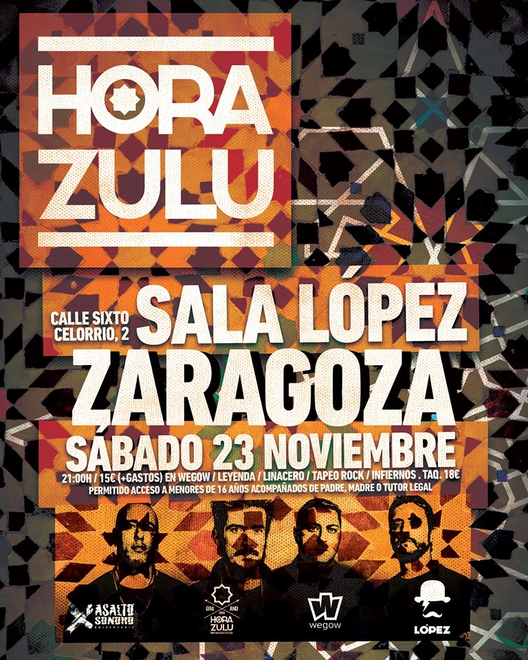 Este sábado 23 de noviembre Hora Zulú en Zaragoza