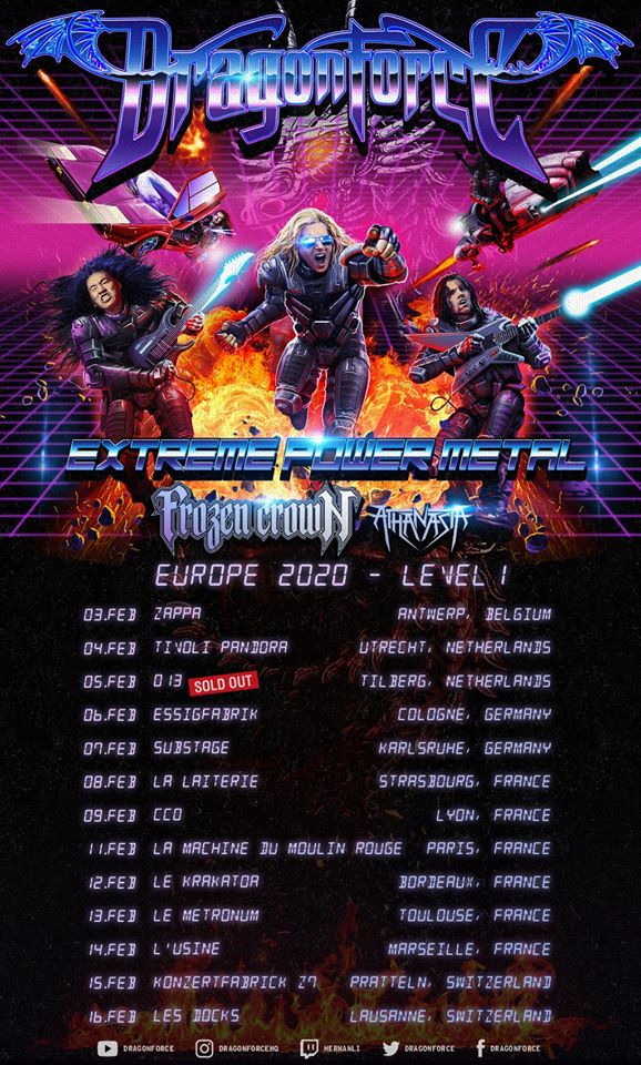 Dragonforce anuncia Gira europea 2020