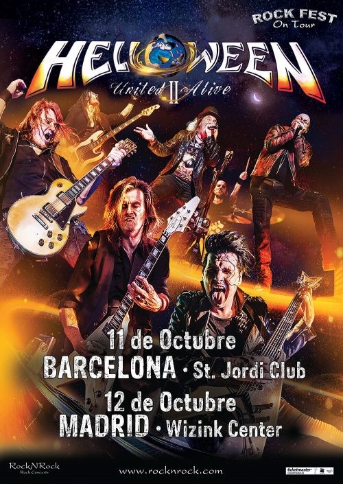 Helloween anuncia en Barcelona y Madrid el «United Alive Word Tour Part II»