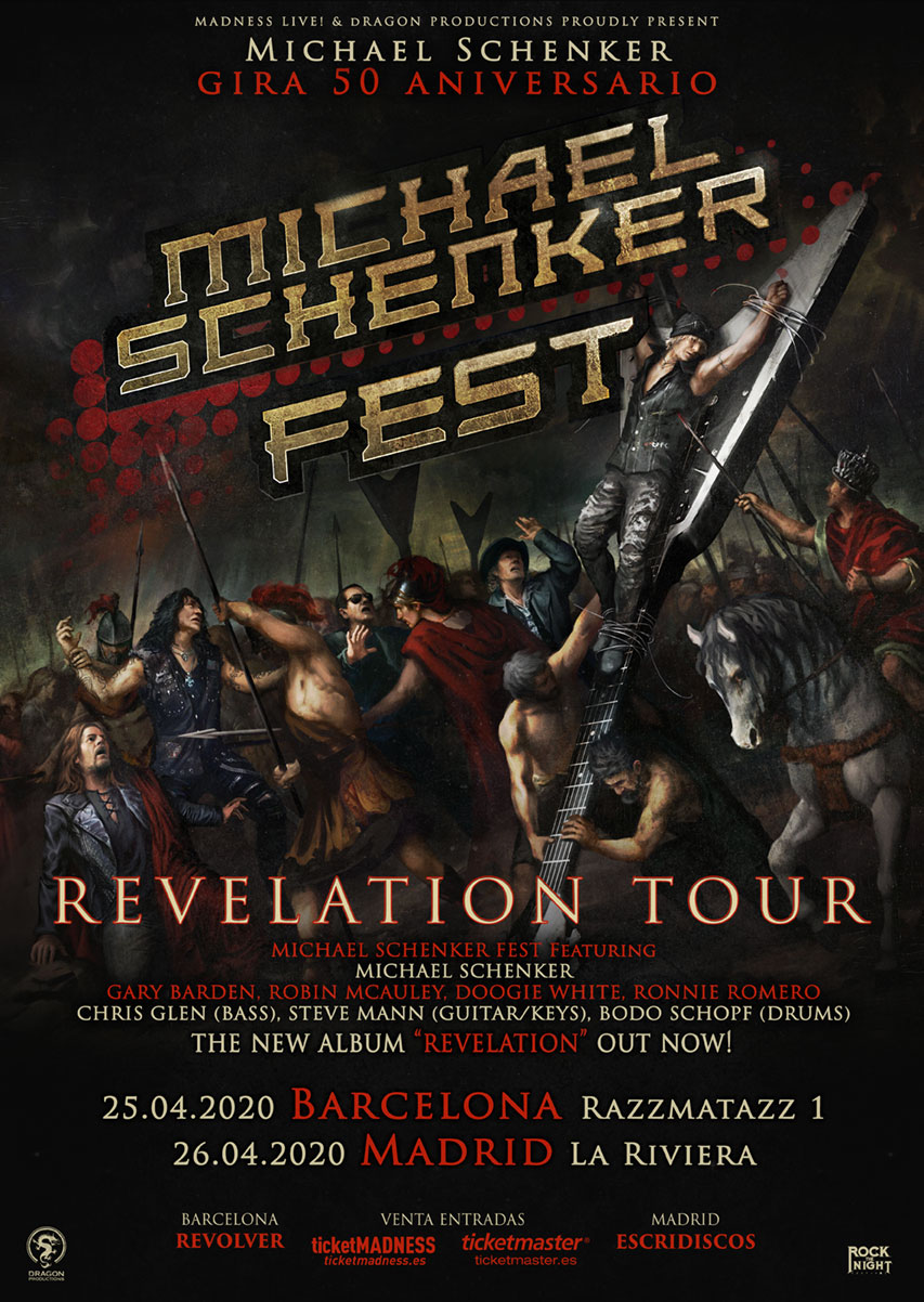 Confirmadas fechas de Michael Schenker Fest en Barcelona y Madrid