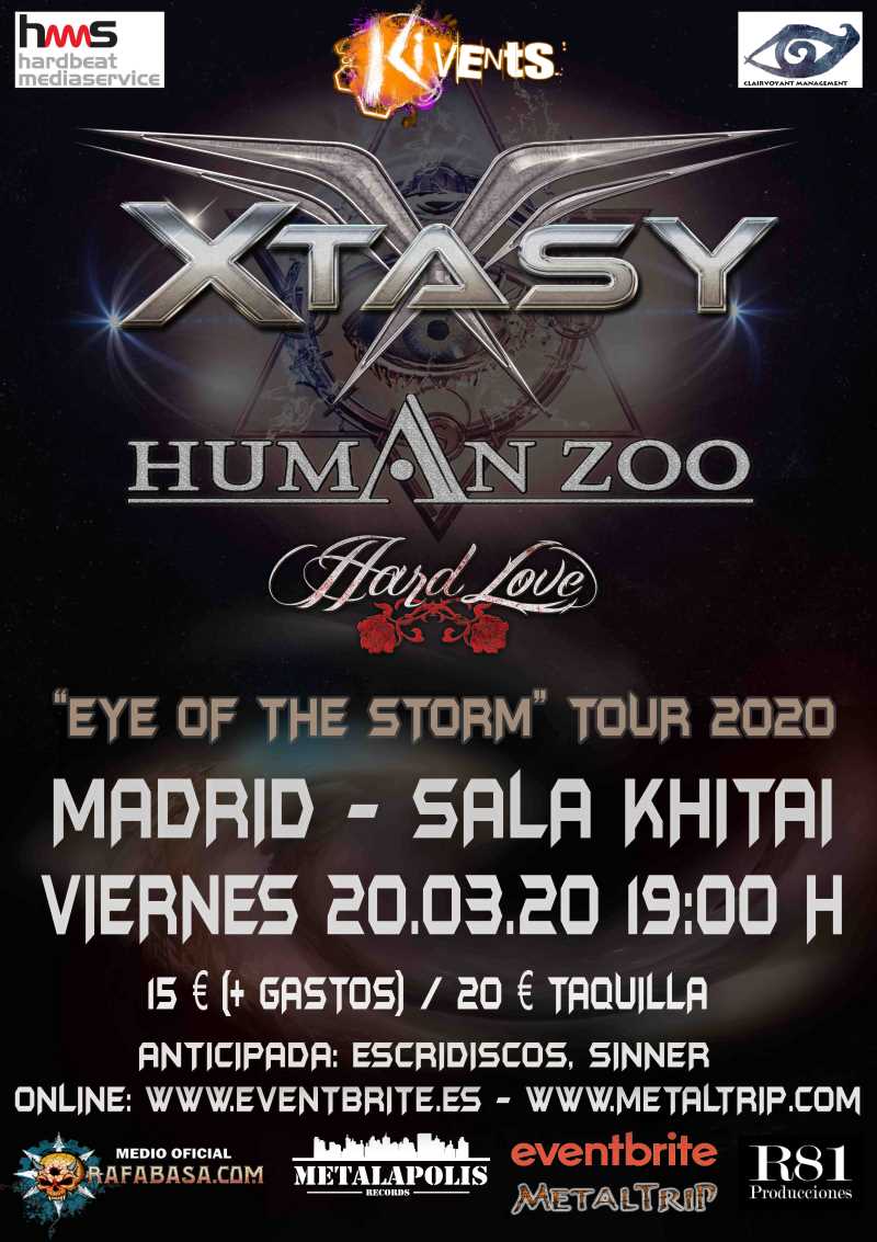 Xtasy presenta su disco «Eye Of The Storm» en Madrid