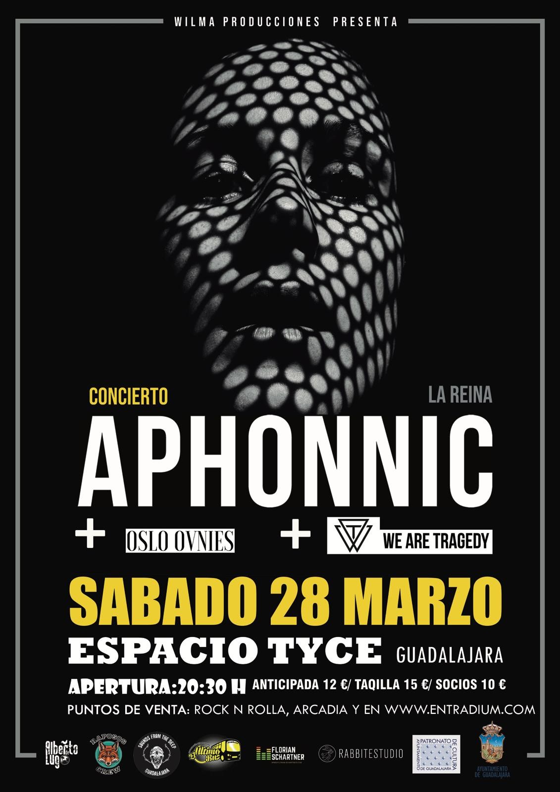 Confirmado el concierto de Aphonnic en Guadalajara