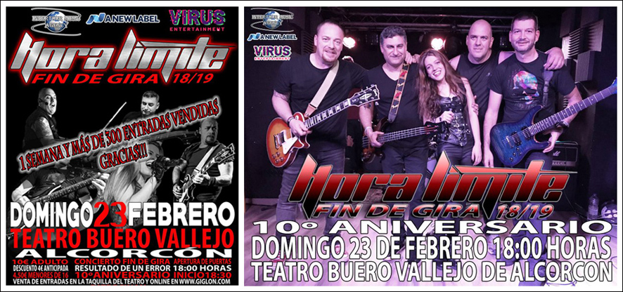 Concierto 10º Aniversario y Fin de Gira de Hora Límite