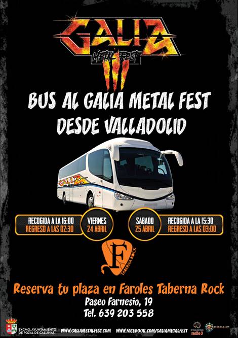 Bus organizado desde Valladolid para ir al Galia Metal Fest 2020