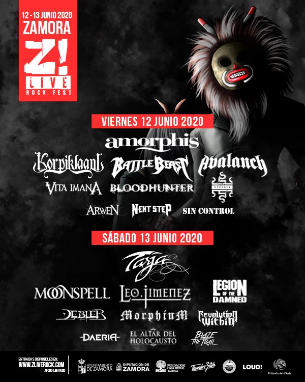 Z! Live Rock Fest anuncia la distribución de bandas por días