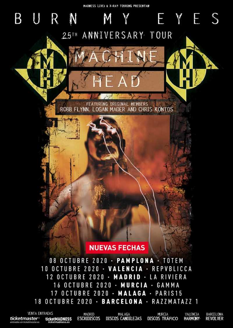 Machine Head, nuevas fechas del “Burn My Eyes 25th Anniversary Tour”