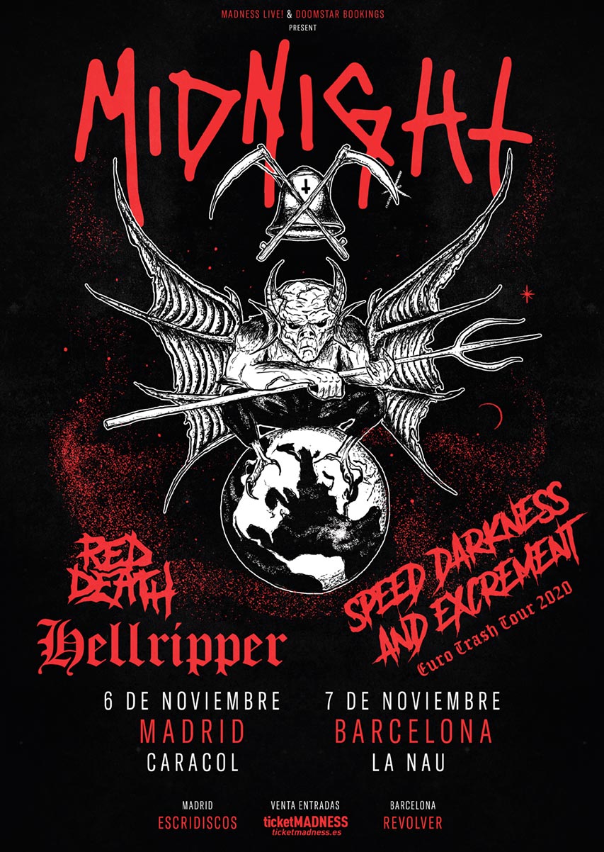 Confirmadas Giras de Midnight en Madrid y Barcelona