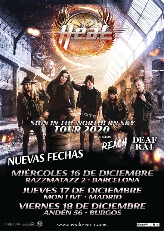 H.E.A.T “Sign In The Northern Sky Tour 2020” H.E.A.T - “Sign In The Northern Sky Tour 2020”