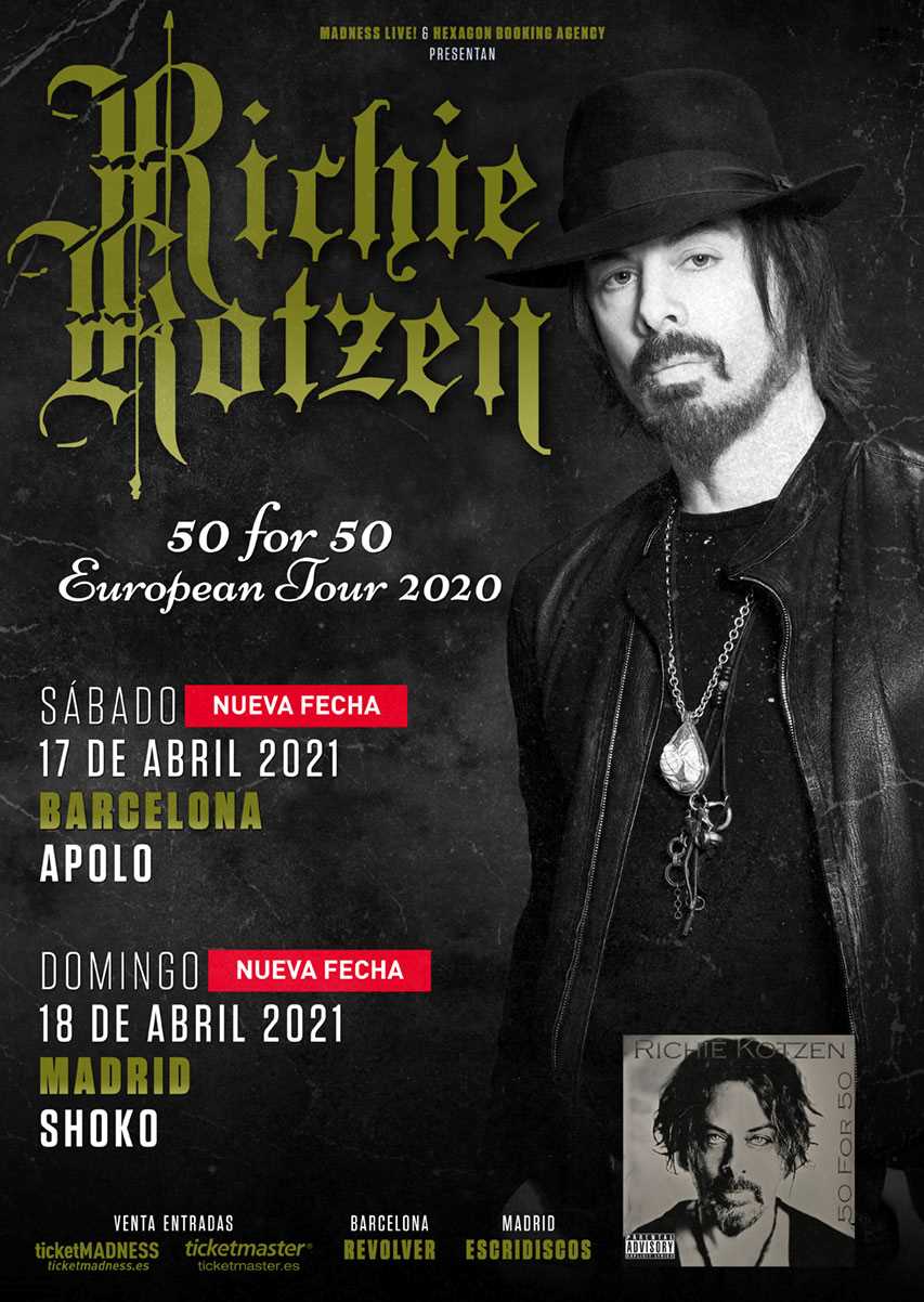 Richie Kotzen - "50 for 50 European Tour" Richie Kotzen - "50 for 50 European Tour"