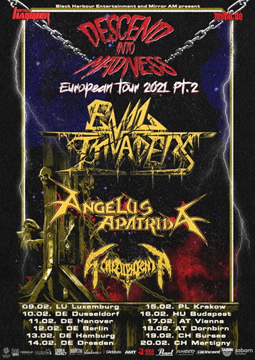 Gira europea de Evil Invaders con Angelus Apatrida