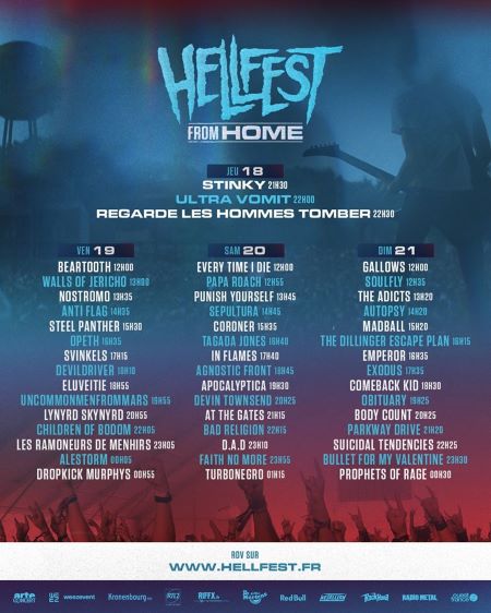 Programación del Hellfest From Home