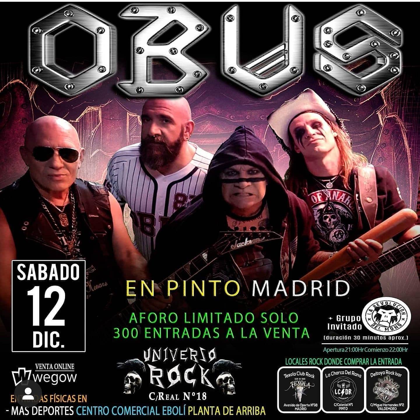 Obús en Pinto el sábado 12 de diciembre
