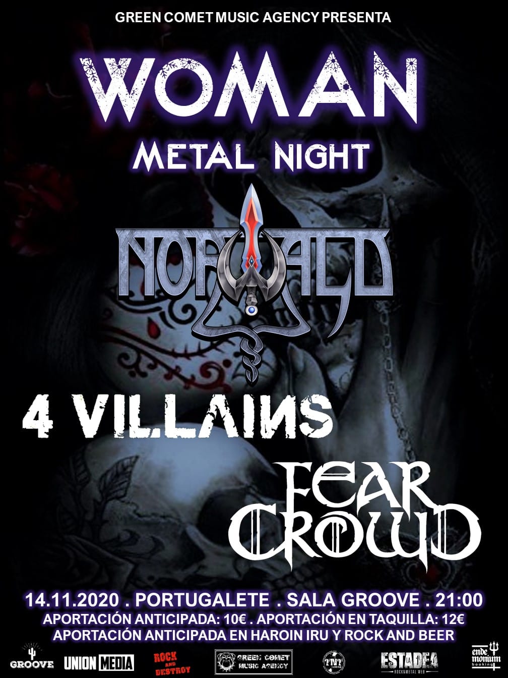 Información del Woman Metal Night en Portugalete el 14 de noviembre