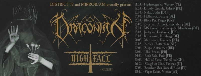 Tour europeo de Draconian con Nightfall