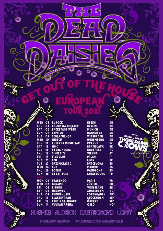 Fechas del próximo tour europeo de The Dead Daisies