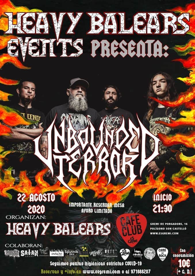Unbounded Terror el 22 de agosto en Palma de Mallorca