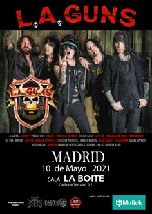 L.A. Guns en concierto en Madrid el 10 de mayo de 2021