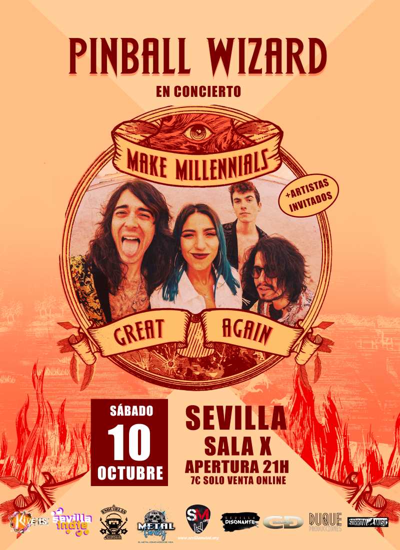 Concierto presentación Pinball Wizard en Sevilla el 10 de octubre