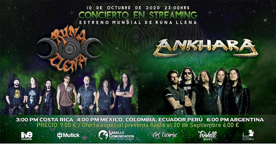 Concierto en streaming de Runa Llena y Ankhara