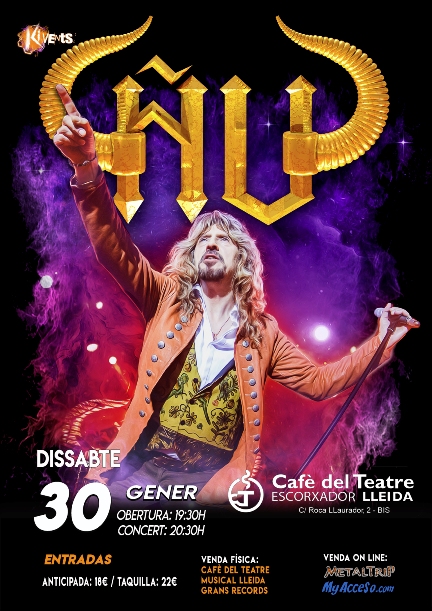 Concierto de Ñu en Lleida el 30 de enero 2021