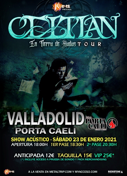 Celtian en concierto en Valladolid el sábado 23 de enero de 2021