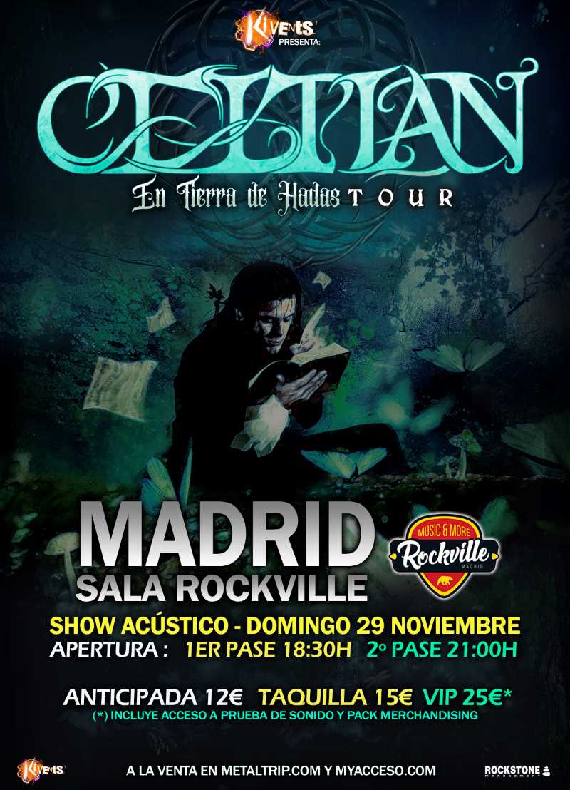 Concierto en acústico de Celtian en Madrid el 29 de noviembre