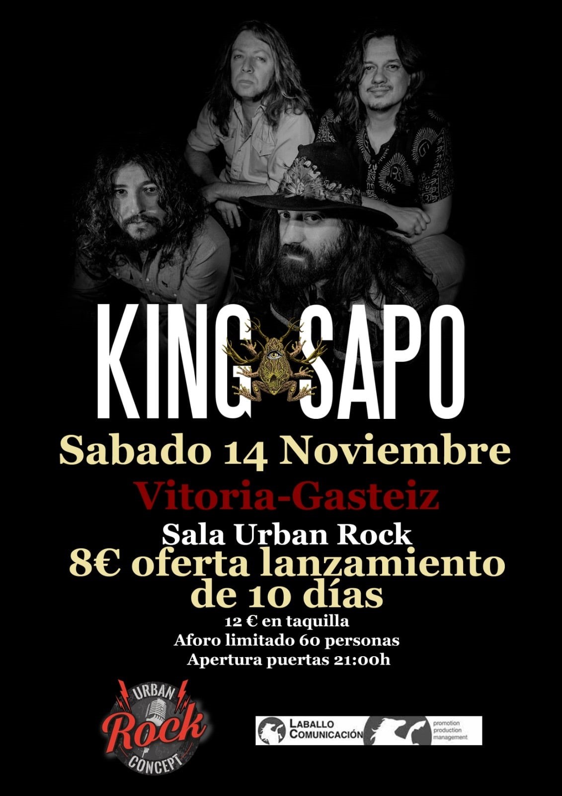King Sapo en Vitoria el 14 de noviembre