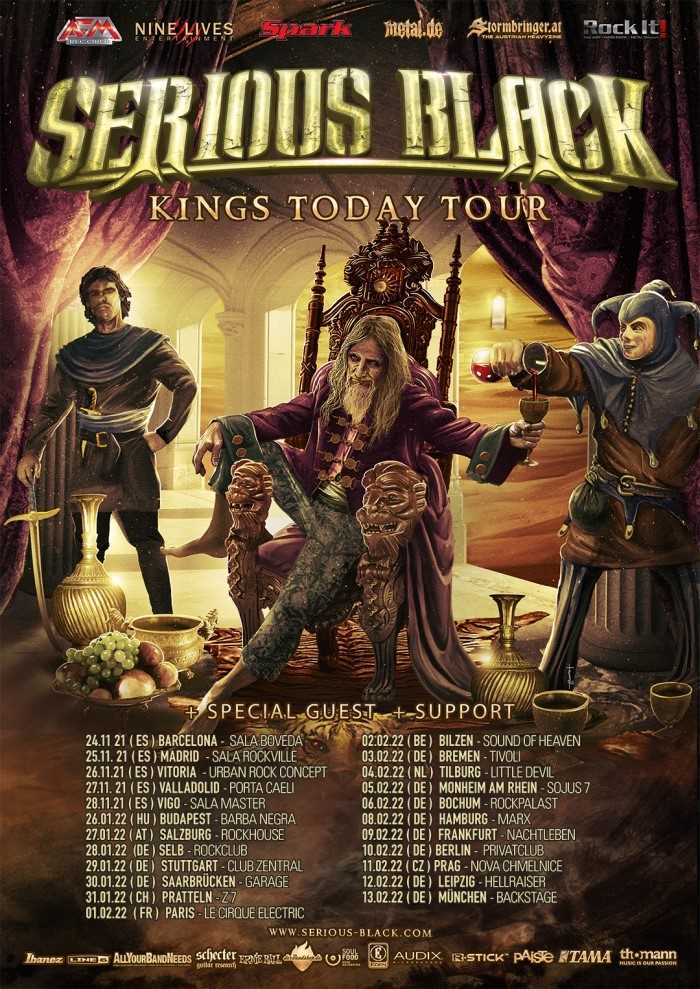 Nuevas fechas del Tour europeo de Serious Black