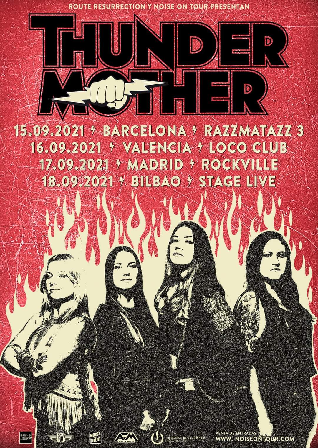 Confirmadas cuatro fechas de Thundermother en septiembre de 2021