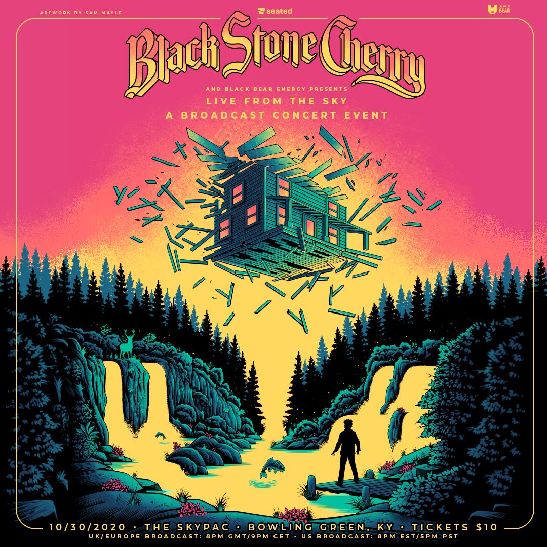 Este viernes concierto live streaming de Black Stone Cherry
