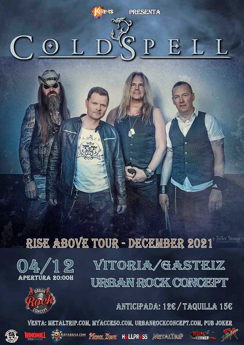 El sábado 4 de diciembre, Coldspell en Urban Rock Concept de Vitoria/Gasteiz
