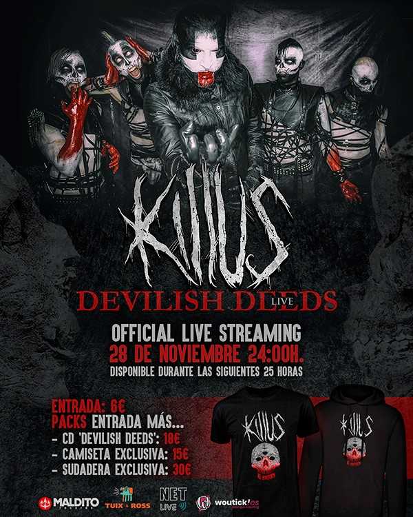 Concierto en streaming de Killus el sábado 28 de noviembre