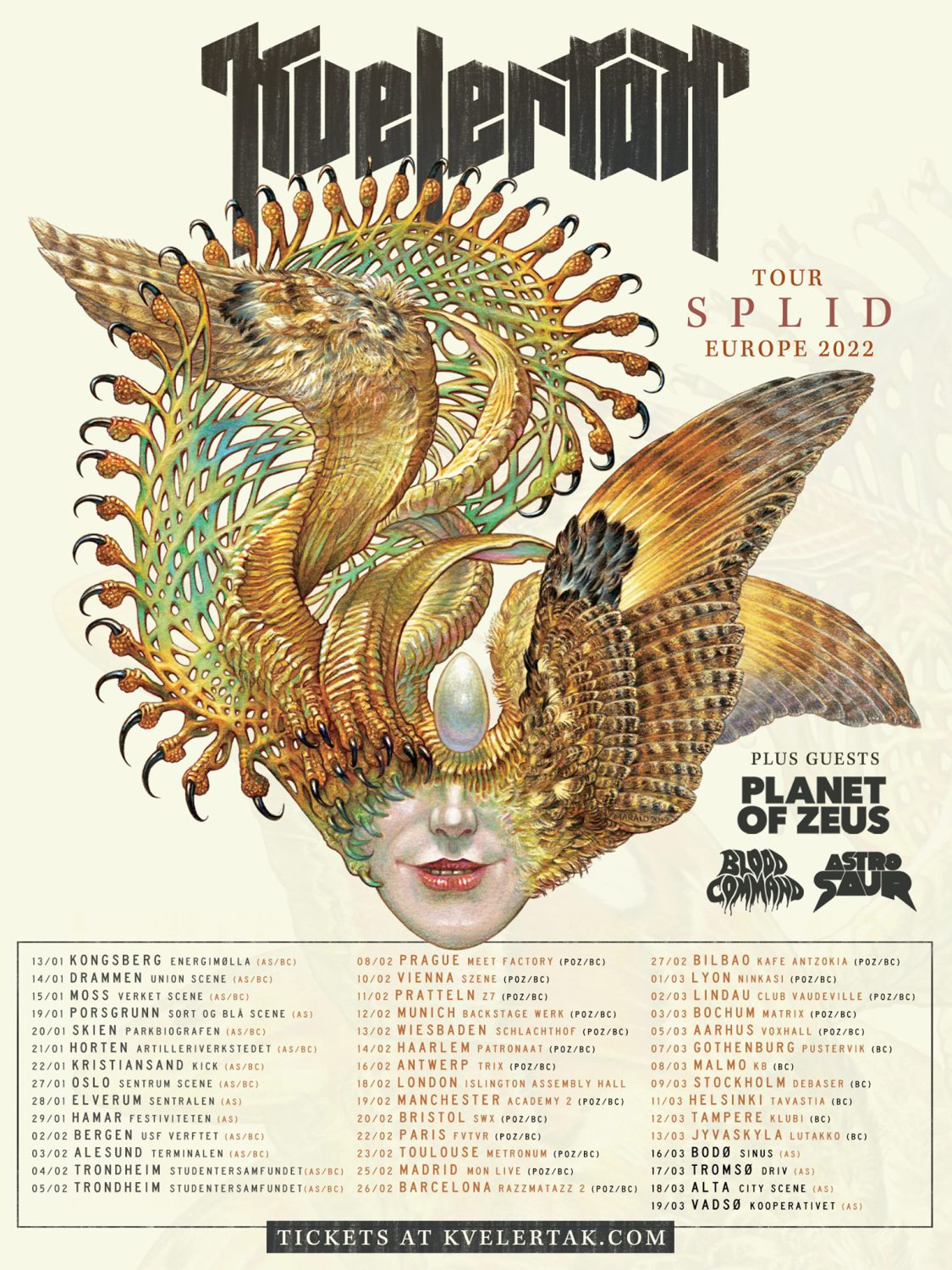 Nuevas fechas del tour Europeo de Kvelertak