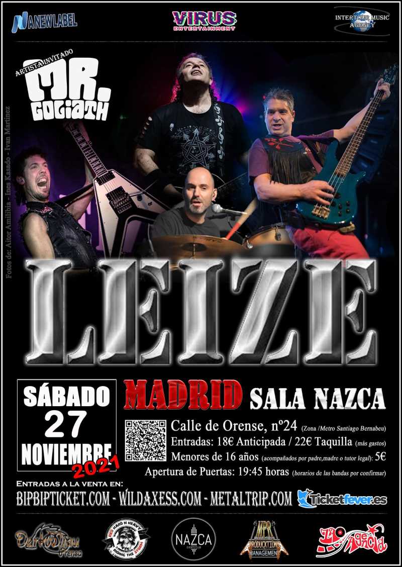 Nueva fecha para el concierto de Leize en Madrid