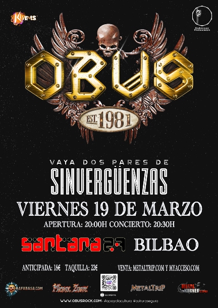 Próximos conciertos de Obus