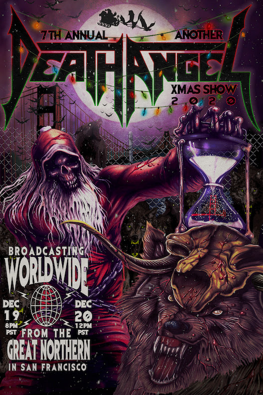 Death Angel publica el video animado de su tema  «Aggressor» y anuncia el live streaming  «Another Death Angel XMas Show»