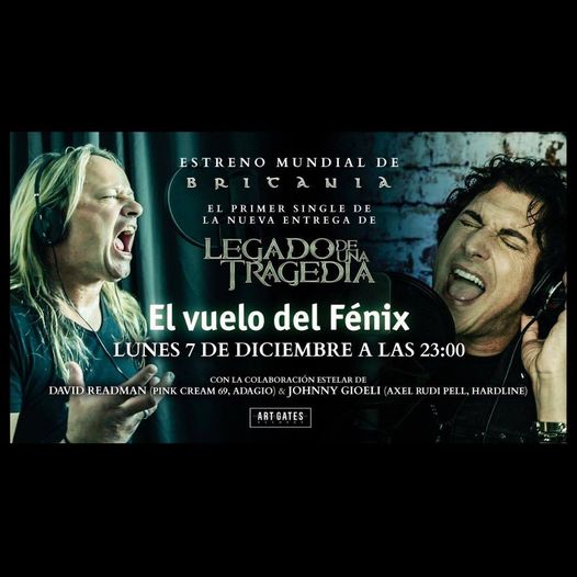 Primer single de Legado de una Tragedía con Johnny Gioeli y David Readman