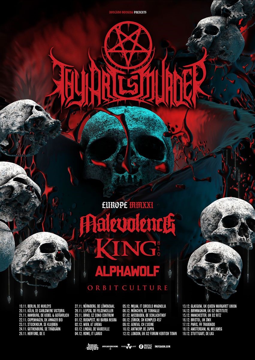 Fechas del tour europeo de Thy Art Is Murder