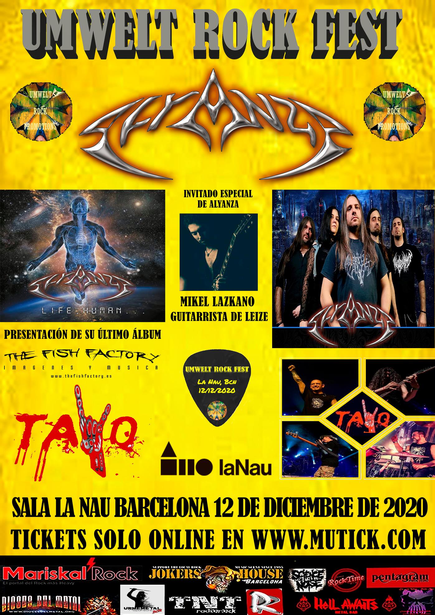 El Unwelt Rock Fest en Barcelona el sábado 12 de diciembre