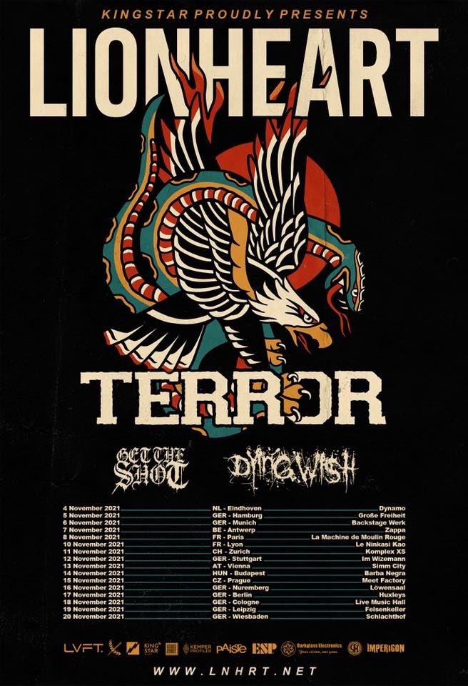 La banda de Hardcore Lionheart anuncian las fechas de su próximo tour europeo
