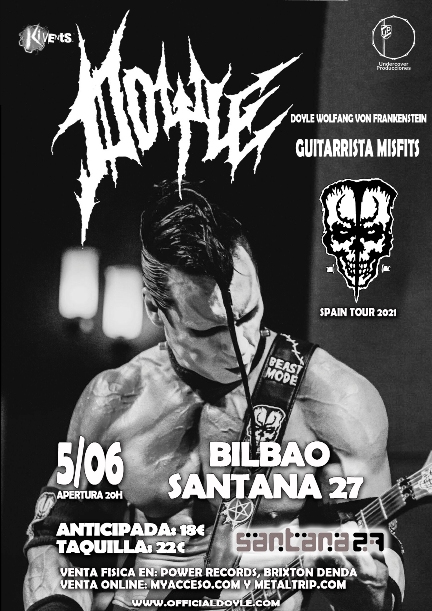 El sábado 5 de junio Doyle en Santana 27 de Bilbao