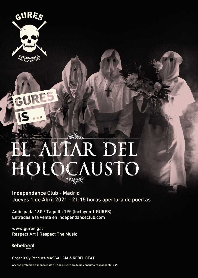 Concierto de El Altar del Holocausto en Madrid