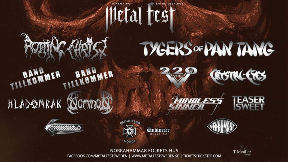 Información del Jönköping Metal Fest 2021 de Suecia
