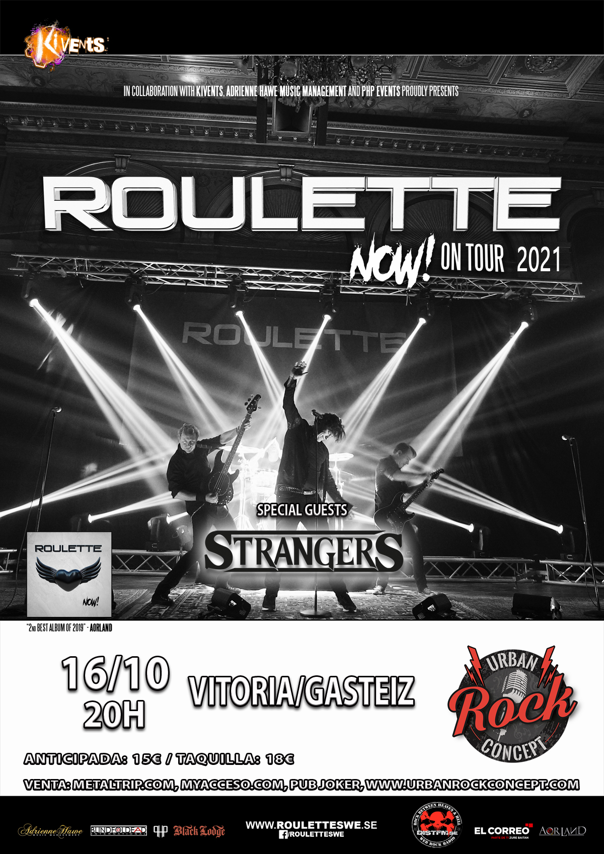 Roulette con Strangers en Vitoria el sábado 16 de octubre