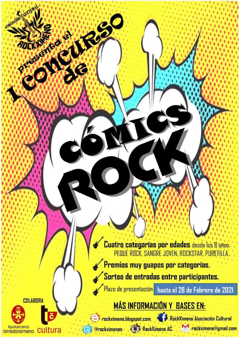 Información del I Concurso Comics Rock