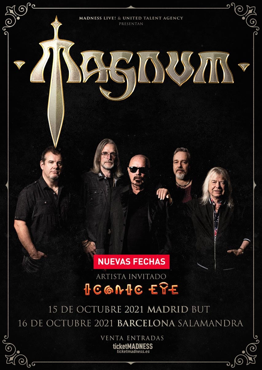 Nuevas fechas del tour de Magnum para octubre de 2021