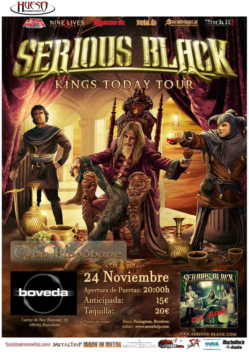 Serious Black en Barcelona el 24 de noviembre