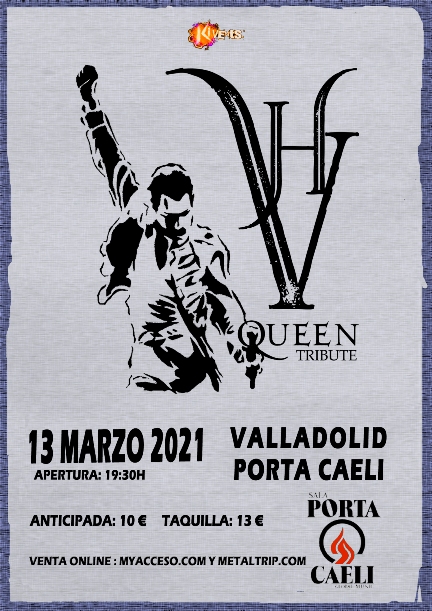 Concierto de VH Queen Tribute el sábado 13 de marzo en Valladolid