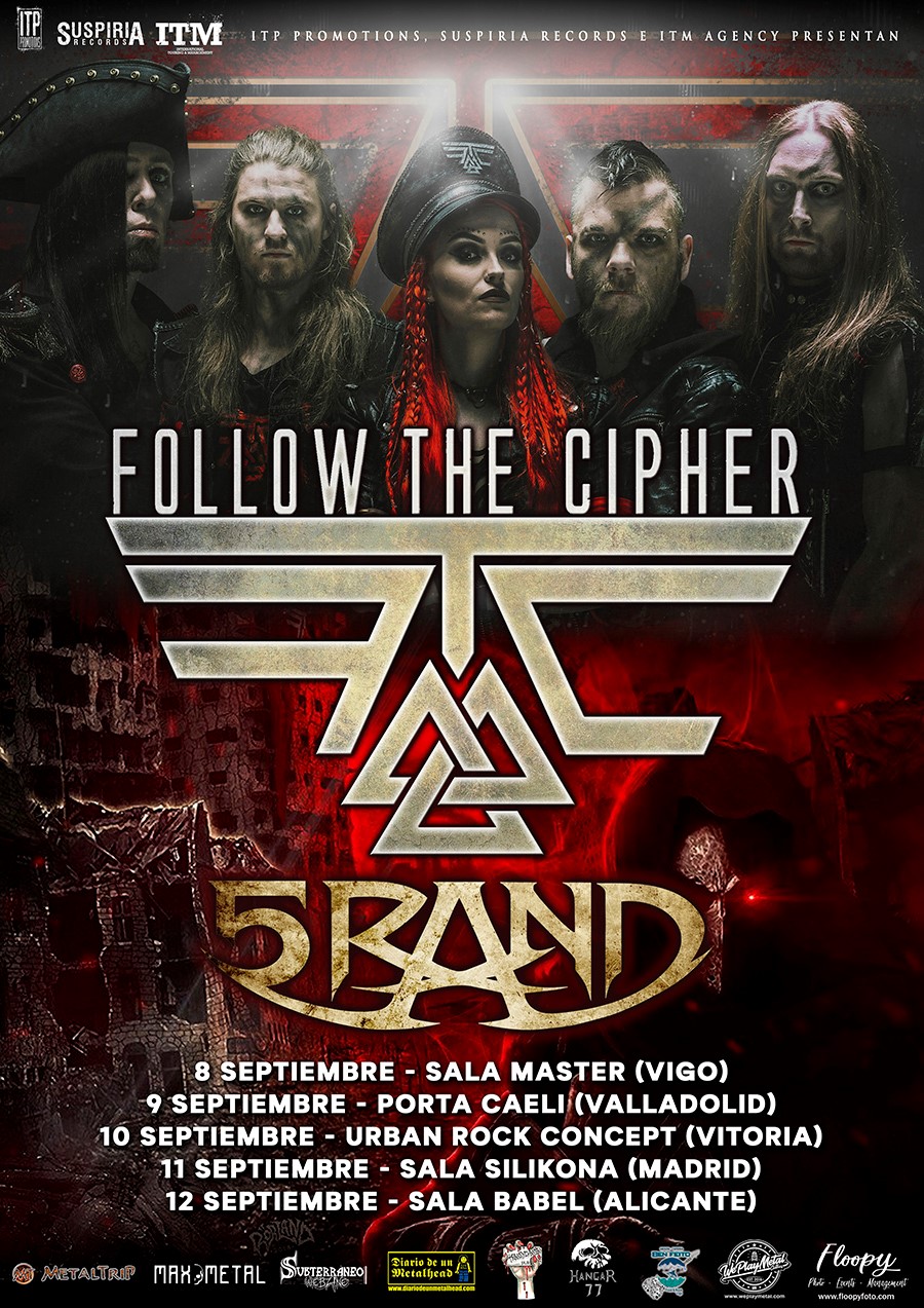 Gira de Follow The Cipher con 5Rand en septiembre 2021