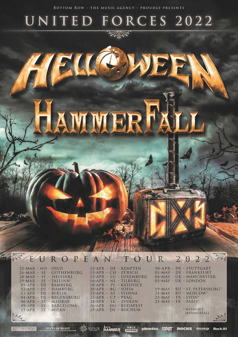 Helloween & Hammerfall - "United Forces Tour 2022” Helloween & Hammerfall - "United Forces Tour 2022”